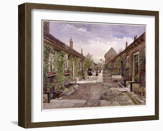 Skinners' Almshouses, Mile End Road, Stepney, London, 1883-John Crowther-Framed Giclee Print
