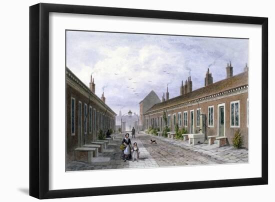 Skinners' Almshouses, Mile End Road, Stepney, London, C1840-Thomas Hosmer Shepherd-Framed Giclee Print