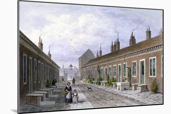 Skinners' Almshouses, Mile End Road, Stepney, London, C1840-Thomas Hosmer Shepherd-Mounted Giclee Print