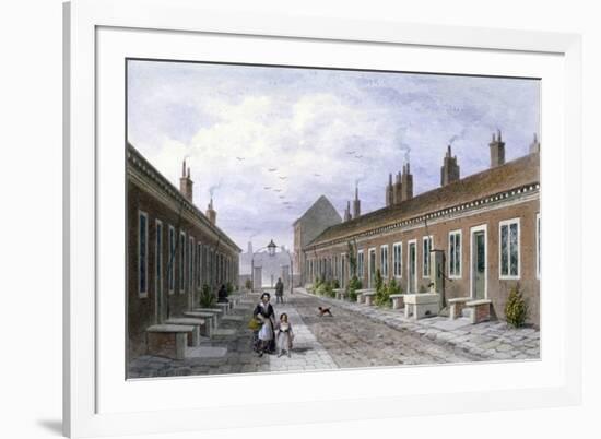 Skinners' Almshouses, Mile End Road, Stepney, London, C1840-Thomas Hosmer Shepherd-Framed Giclee Print