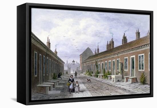 Skinners' Almshouses, Mile End Road, Stepney, London, C1840-Thomas Hosmer Shepherd-Framed Stretched Canvas
