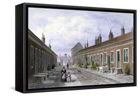 Skinners' Almshouses, Mile End Road, Stepney, London, C1840-Thomas Hosmer Shepherd-Framed Stretched Canvas