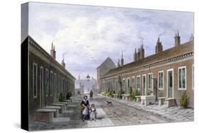 Skinners' Almshouses, Mile End Road, Stepney, London, C1840-Thomas Hosmer Shepherd-Stretched Canvas