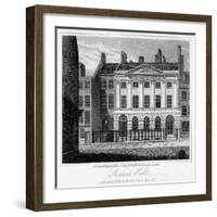 Skinners' Hall, City of London, 1817-J Greig-Framed Giclee Print