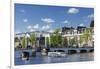 Skinny Bridge (Magere Brug) on Amstel River, Amsterdam, Netherlands-Ian Trower-Framed Photographic Print