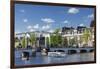 Skinny Bridge (Magere Brug) on Amstel River, Amsterdam, Netherlands-Ian Trower-Framed Photographic Print