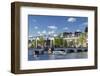 Skinny Bridge (Magere Brug) on Amstel River, Amsterdam, Netherlands-Ian Trower-Framed Photographic Print