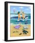 Skinny Dippers-Peter Adderley-Framed Art Print