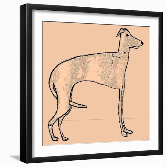 Skinny dog-Sarah Thompson-Engels-Framed Premium Giclee Print