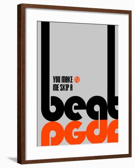 Skip a Beat Poster-NaxArt-Framed Art Print