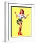 Skip It Pin-Up Caught in Jump Rope c1940s-Edward D'Ancona-Framed Art Print