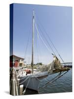 Skipjack Sailing Boat, Chesapeake Bay Maritime Museum, St. Michaels, Maryland, USA-Robert Harding-Stretched Canvas