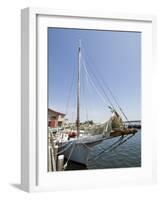 Skipjack Sailing Boat, Chesapeake Bay Maritime Museum, St. Michaels, Maryland, USA-Robert Harding-Framed Photographic Print