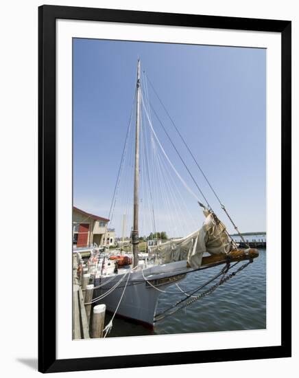 Skipjack Sailing Boat, Chesapeake Bay Maritime Museum, St. Michaels, Maryland, USA-Robert Harding-Framed Photographic Print