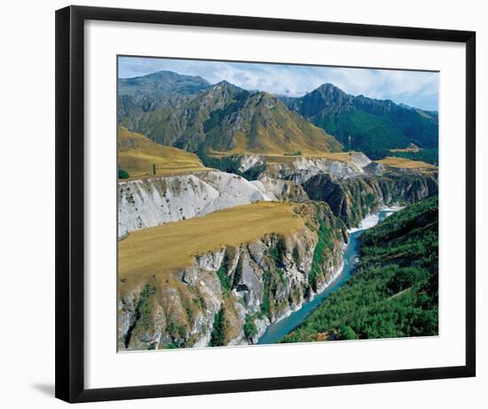 Skipper Canyon South Island-null-Framed Art Print