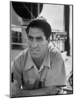 Skipper Jose De Burgana, Who Once Crossed Ocean in a Motorboat-Ralph Crane-Mounted Photographic Print