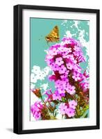 Skipper On Flox-Evelia Designs-Framed Art Print