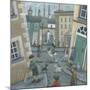 Skipping by the Green Door-Peter Adderley-Mounted Art Print