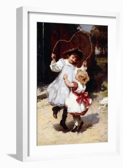 Skipping, C.1896-Frederick Morgan-Framed Giclee Print