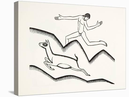 Skipping Upon the Mountains, 1925-Eric Gill-Stretched Canvas