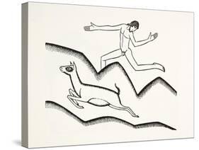 Skipping Upon the Mountains, 1925-Eric Gill-Stretched Canvas