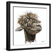 Skippy the Alpaca-Angela Bawden-Framed Art Print