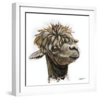 Skippy the Alpaca-Angela Bawden-Framed Art Print