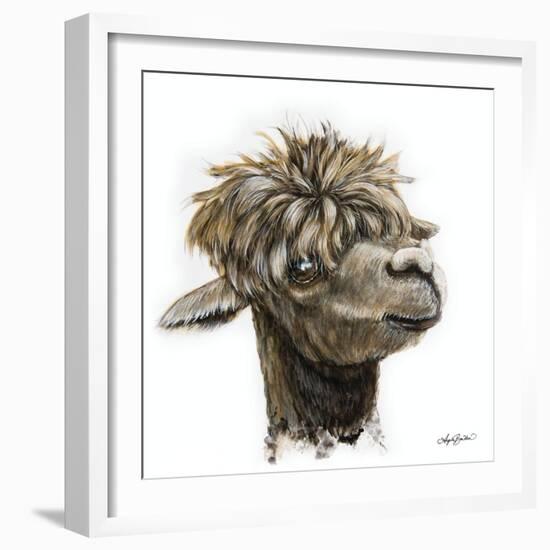 Skippy the Alpaca-Angela Bawden-Framed Art Print