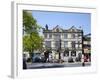 Skipton High Street and Library, Skipton, North Yorkshire, Yorkshire, England, United Kingdom-Mark Sunderland-Framed Photographic Print