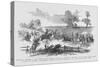 Skirmish Between Federal Cavalry and Jeb Stuart at Tunstal's Station, Virginia-Frank Leslie-Stretched Canvas