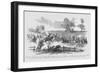 Skirmish Between Federal Cavalry and Jeb Stuart at Tunstal's Station, Virginia-Frank Leslie-Framed Art Print