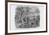 Skirmish Between Federal Pickets and Confederate Cavalry-Frank Leslie-Framed Premium Giclee Print