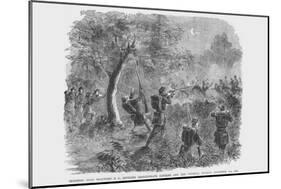 Skirmish Between Federal Pickets and Confederate Cavalry-Frank Leslie-Mounted Art Print