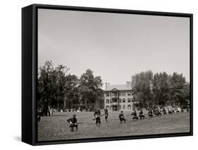 Skirmish Drill, U.S. Naval Academy-null-Framed Stretched Canvas