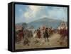 Skirmish During the Hungarian Revolution of 1848-1849, 1881-Alexander Villevalde-Framed Stretched Canvas