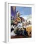 Skirmish Involving Indians and Soldiers-Severino Baraldi-Framed Giclee Print