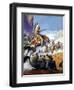 Skirmish Involving Indians and Soldiers-Severino Baraldi-Framed Giclee Print