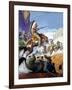 Skirmish Involving Indians and Soldiers-Severino Baraldi-Framed Giclee Print