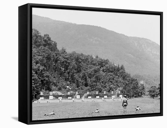 Skirmish Target Practice at 200 Yards, West Point, N.Y.-null-Framed Stretched Canvas