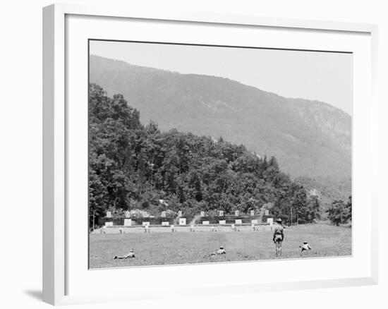 Skirmish Target Practice at 200 Yards, West Point, N.Y.-null-Framed Photo