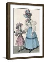 Skirt and Blouse 1828-null-Framed Art Print