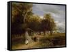 Skirts of the Forest, 1855 (Oil on Canvas)-David Cox-Framed Stretched Canvas