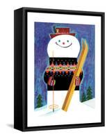 Skis for Snowman - Jack & Jill-Jack Weaver-Framed Stretched Canvas