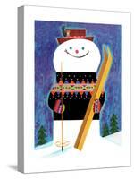 Skis for Snowman - Jack & Jill-Jack Weaver-Stretched Canvas