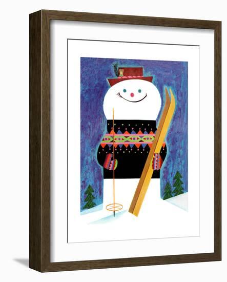 Skis for Snowman - Jack & Jill-Jack Weaver-Framed Premium Giclee Print