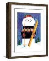 Skis for Snowman - Jack & Jill-Jack Weaver-Framed Giclee Print