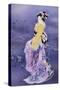 Skiyu Purple Robe-Haruyo Morita-Stretched Canvas