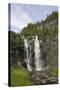 Skjervefossen Waterfall, Near Voss, Hordaland, Norway, Scandinavia, Europe-Gary Cook-Stretched Canvas