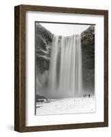 Skogafoss During Winter, One of the Icons of Iceland-Martin Zwick-Framed Photographic Print