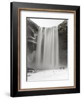 Skogafoss During Winter, One of the Icons of Iceland-Martin Zwick-Framed Photographic Print